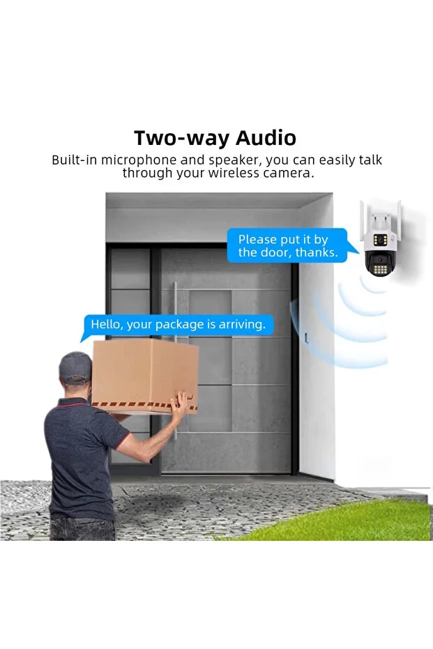 Ventus ICSee 223 6MP Dual Lens 355° Görüş Hareketli   Gece Görüş Sesli Görüşme Akıllı Kamera Çakarlı Alarm